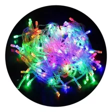 Pisca Pisca 8 Função Led Luz De Natal 100 Led 10 Metros Luzes Colorido Fio Transparente110v 110v
