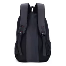 Mochila Bolsa Masculina Notebook Reforçada Impermeável Cor Preto