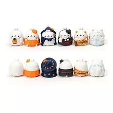 Figura De Acción - Pyf Halloween Molang Action Figures 6 Set