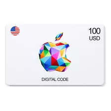 Tarjeta Apple Itunes 100 Dólares Usa Código Digital Original