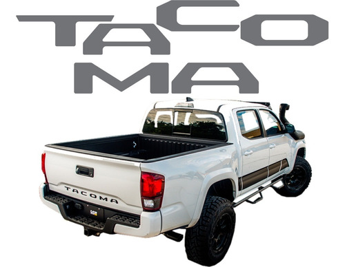 Sticker Calcomonia Caja Batea Toyota Tacoma 2020 2021 2022 Foto 9