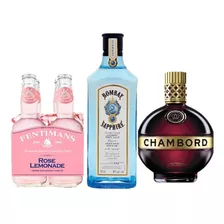 Pack Gin Berry Spritz, Bombay + Chambord + 4 Fentimans Rose