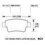 Balatas Disco  Trasera Para Fiat Grande Punto  1.4l 2010