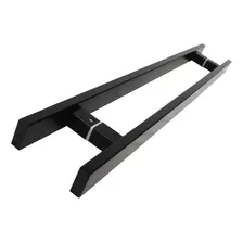 Puxador Aço Inox 304 Para Porta Pivotante Preto 90 Cm