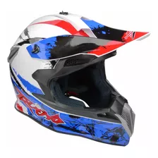 Casco P/ Motocross Pro-biker White Knight Trueno Certificado