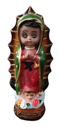 Statua Madonna Di Guadalupe In Resina - Figura Religiosa 20.3x6.9x5.3 Cm, Decorazione Per Casa, Altare O Ufficio
