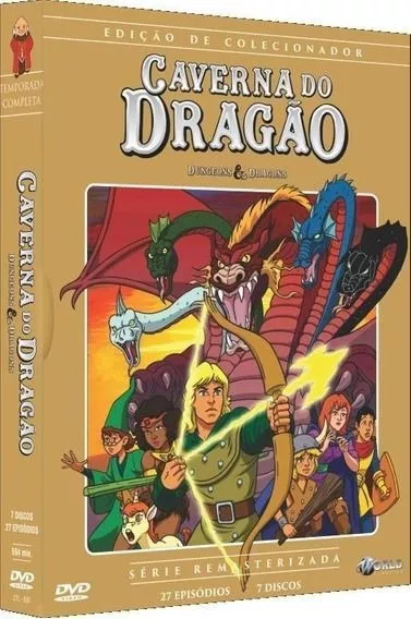 Box Caverna Do Dragão 7 Discos 27 Episódios Ed Colecionador