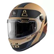 Casco Integral Mt Jarama 68th Dorado Retro Vintage Cafe Race