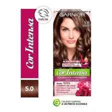 Kit Tintura Permanente Cor Intensa De Garnier Tono 5.0 Castaño Claro