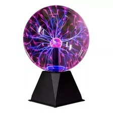 Lampara De Mesa Plasma Energia Tactil Bola Rayos Velador 5 