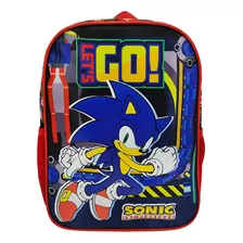 Mochila Sonic Lets Go Infantil ; Tienda Que Regalo