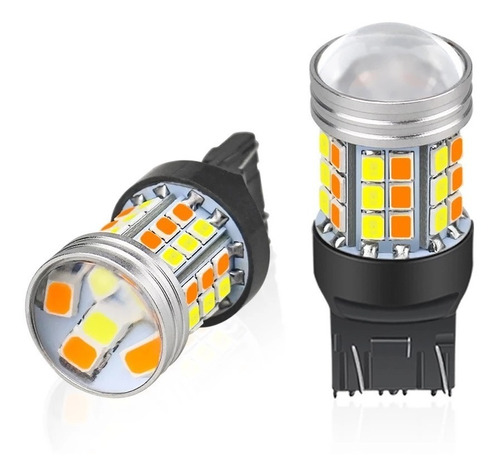 Dos Focos Led 1034 7443 1157 3157 T20 Dual Color Direccional Foto 7