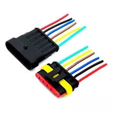 Conector Enchufe 6 Pin Hembra / Macho Impermeable Armado 