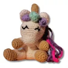 Amigurumi Unicornio, Muñeco Tejido A Crochet. Muñeco Apego 