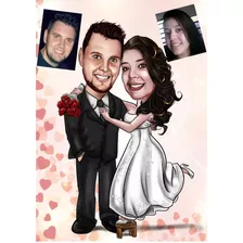 Caricatura Digital Personalizada Casamento Formatura