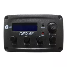 Captador P Violão Flat C Pré E Eq Custom Sound Ceq 4f