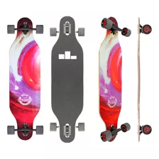 Patineta Longboard Skateboard Trucks Con Lija 7 Capas Tabla