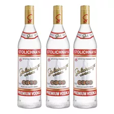 3 Vodka Stolichnaya Litro