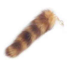 Real Fox Tail Fur Keychain Broche Fashion Charm Cosplay...