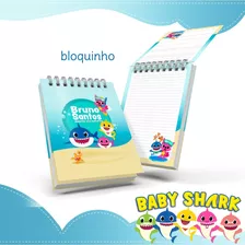 Bloquinho Anotações Baby Shark - Arquivo Digital