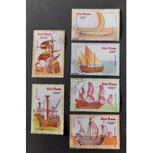 Sello Postal - Vietnam - Historia De La Navegacion 1990