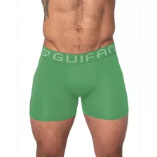 Cueca Boxer Adulto Microfibra Masculino Lisa Confortável