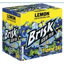 Brisk Iced Tea Lemon Flavor 24 Pack De 355ml Cada Lata