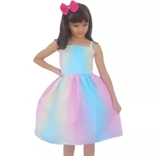 Vestido Temático Infantil Festa Vários Temas + Brinde Tiara