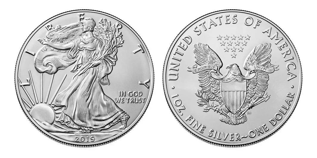 Moneda De Plata Águila Americana (american Eagle Type 1)
