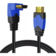 Tnp 4k Cable Hdmi Ángulo 90 Grados (10 Pies) - Velocidad 18 