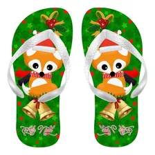 Chinelo Natal Raposa Natalina Boas Festas Feliz Naltal