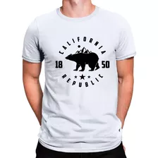 Camiseta Masculina California Republic 100% Algodão Camisa