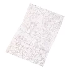 Folha Papel Florido Estampado Decorado 100un Sacola Presente