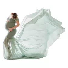 Maxi Vestidos De Maternidad Para Mujer Con Hombros Descubier