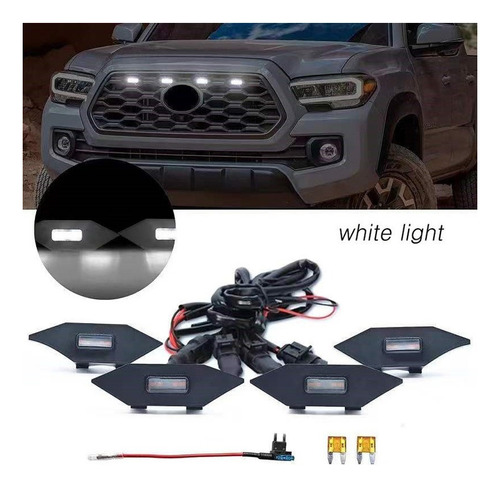 Kit Luces Led Parrilla Toyota Tacoma Trd 2020 2021 2022 2023 Foto 3