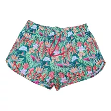 Shorts Feminino Plus Size Praia Verão Estreliça Verde