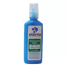 Pintura Dimensional Eterna 40ml Glitter Color Del Óleo Translúcido Azul