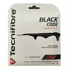 Tecnifibre Black Code - Cuerda Tenis X 12m - 1.24/17-1.28/16