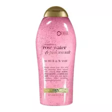 Ogx Sensitive Rose Water & Pink Sea Salt Scrub & Wash 577 Ml