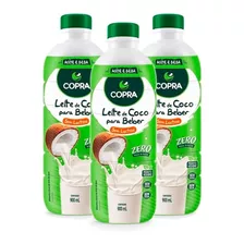 3x Leite De Coco Pronto Para Beber Vegano Sem Lactose Copra