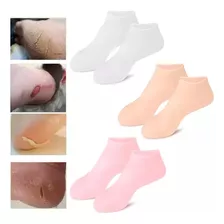 3 Pares De Meias Esfoliantes De Gel De Spa Hidratante De Sil