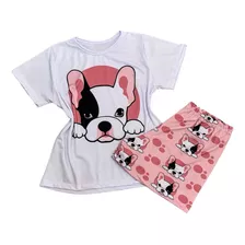 Pijama Corto Frenchie Bulldog Short + Remera