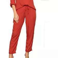 Calça Jogger Feminina Com Ajuste Na Cintura Ref. 15664