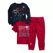 Ropa Gap Conjunto De 3 Piezas Para Bebe - Niño 100% Algodón