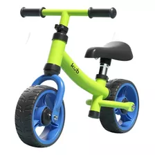 Bicicleta De Balance Para Equilibrio De Niños Marca Kub Color Verde - Azul