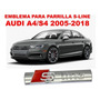 Emblema Para Cajuela Audi A4/s4 2005 Al 2010 Color Negro