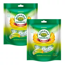 Kit 2 Pacotes Bananinha 200g Doce De Banana Tradicional