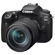 Câmera Canon 90d 32.5mp Kit 18-135mm Is Nano Usm 2 Anos Gar