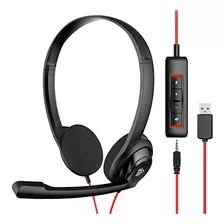 Nubwo - Auriculares Usb Con Micrfono Para Ordenador Portti