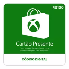 Gift Card Microsoft Xbox Live 100 Reais Br Digital